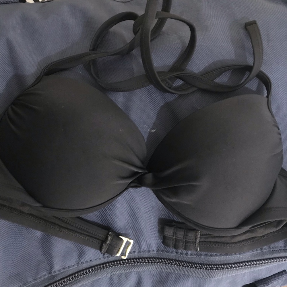 black bikini top
